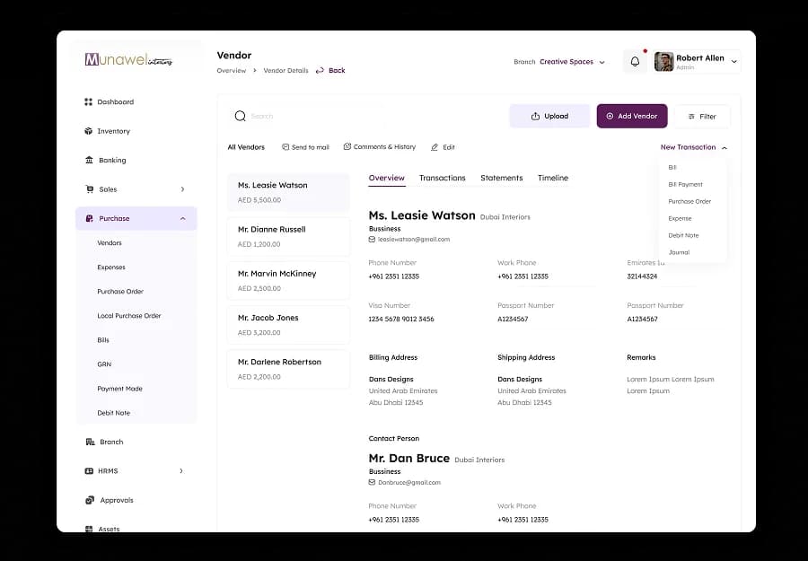 vendor management