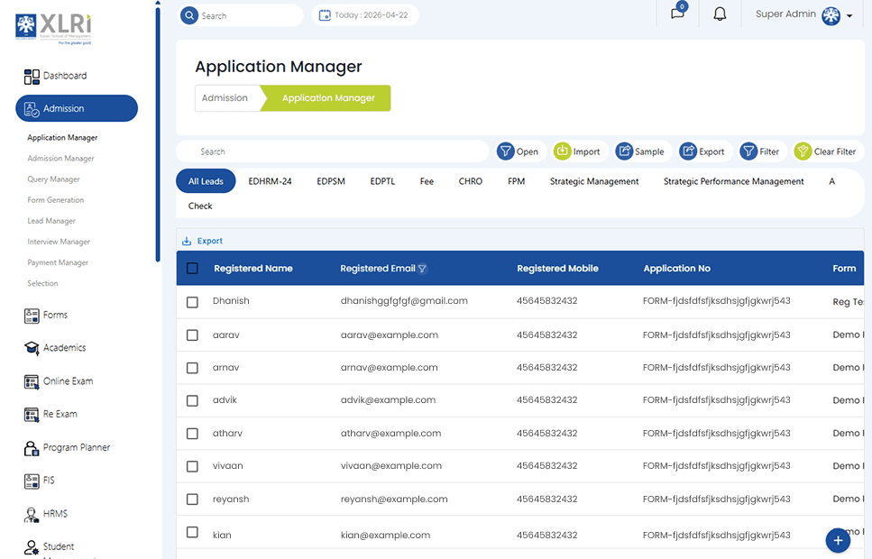 application manager