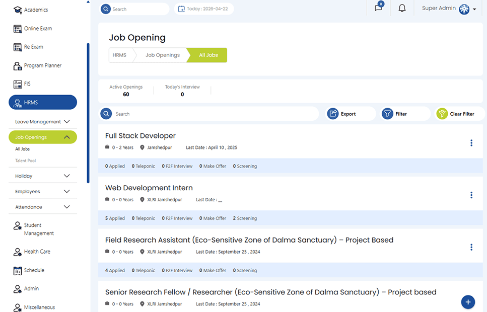 job openings