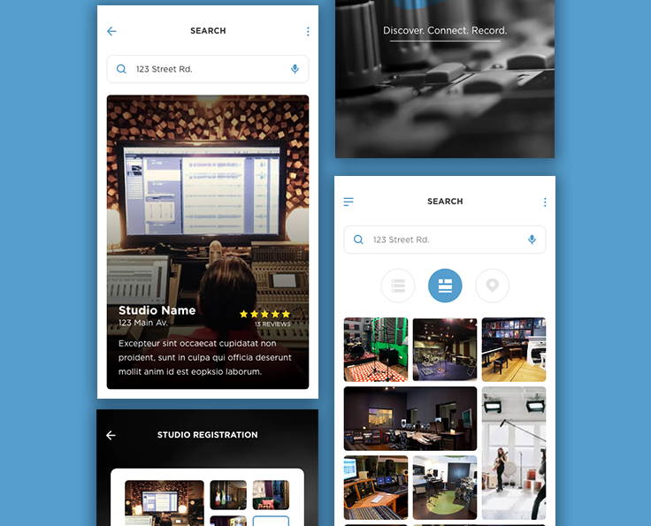 Recording studio app