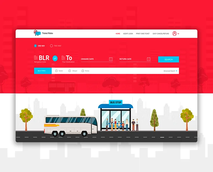 Online bus ticket booking